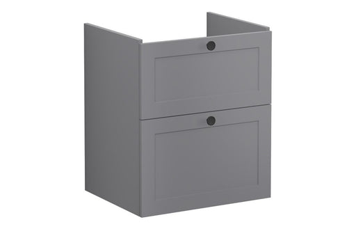 VitrA Root Classic 60cm 2 Drawer Washbasin Unit - Matt Grey