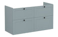 VitrA Root Classic 120cm 4 Drawer Washbasin Unit - Matt Fjord Green