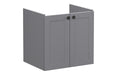 VitrA Root Classic 60cm 2 Door Wall Hung Washbasin Unit - Matt Grey