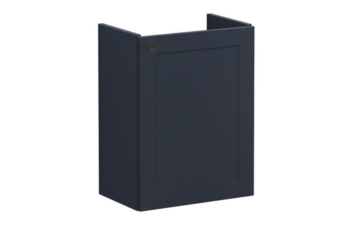 VitrA Root Classic 40cm 1 Door Wall Hung Slim Washbasin Unit - Matt Dark Blue
