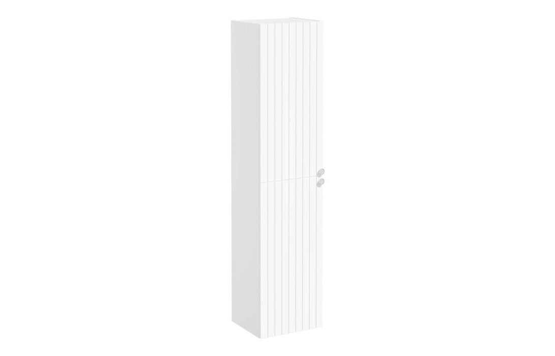 VitrA Root Groove 40cm 2 Door Tall Unit (LH Hinge) - Matt White