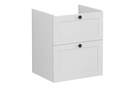 VitrA Root Classic 60cm 2 Drawer Washbasin Unit - Matt Light Grey