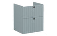 VitrA Root Groove 60cm 2 Drawer Washbasin Unit - Matt Fjord Green