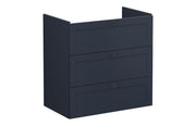 VitrA Root Classic 80cm 3 Drawer Washbasin Unit - Matt Dark Blue
