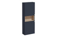 VitrA Root Classic 55cm 2 Door Semi-Tall Unit (LH Hinge) - Matt Dark Blue