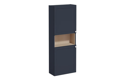 VitrA Root Classic 55cm 2 Door Semi-Tall Unit (LH Hinge) - Matt Dark Blue