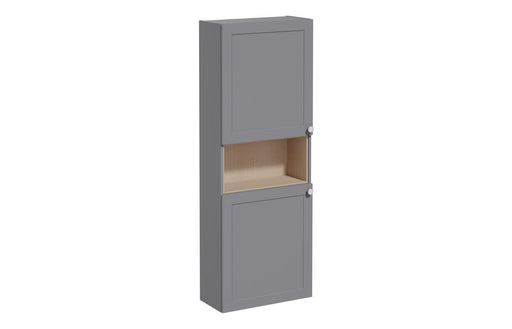 VitrA Root Classic 55cm 2 Door Semi-Tall Unit (LH Hinge) - Matt Grey