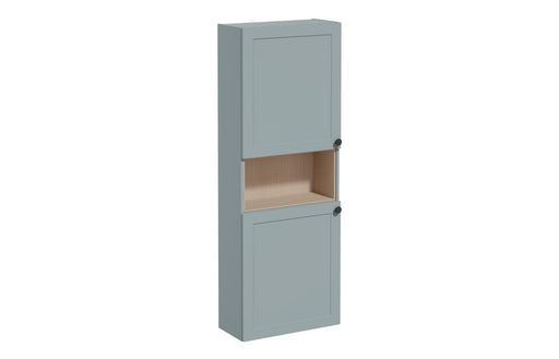 VitrA Root Classic 55cm 2 Door Semi-Tall Unit (LH Hinge) - Matt Fjord Green