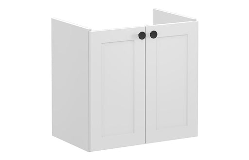 VitrA Root Classic 60cm 2 Door Wall Hung Slim Washbasin Unit - Matt Light Grey