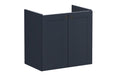 VitrA Root Classic 60cm 2 Door Wall Hung Slim Washbasin Unit - Matt Dark Blue