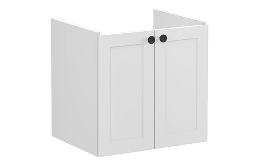 VitrA Root Classic 60cm 2 Door Wall Hung Washbasin Unit - Matt Light Grey