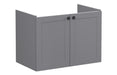 VitrA Root Classic 80cm 2 Door Wall Hung Washbasin Unit - Matt Grey