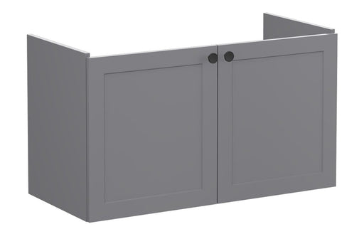 VitrA Root Classic 100cm 2 Door Washbasin Unit - Matt Grey