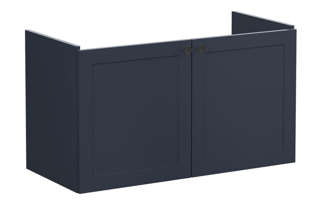 VitrA Root Classic 100cm 2 Door Washbasin Unit - Matt Dark Blue