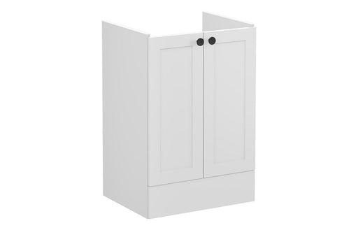 VitrA Root Classic 60cm 2 Door Floor Standing Washbasin Unit - Matt Light Grey