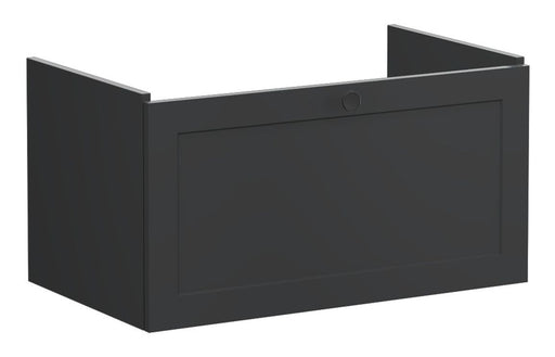 VitrA Root Classic 80cm 1 Drawer Washbasin Unit - Matt Graphite