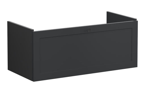 VitrA Root Classic 100cm 1 Drawer Slim Washbasin Unit - Matt Graphite