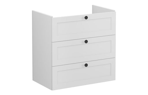 VitrA Root Classic 80cm 3 Drawer Washbasin Unit - Matt Light Grey