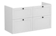 VitrA Root Classic 120cm 4 Drawer Washbasin Unit - Matt Light Grey