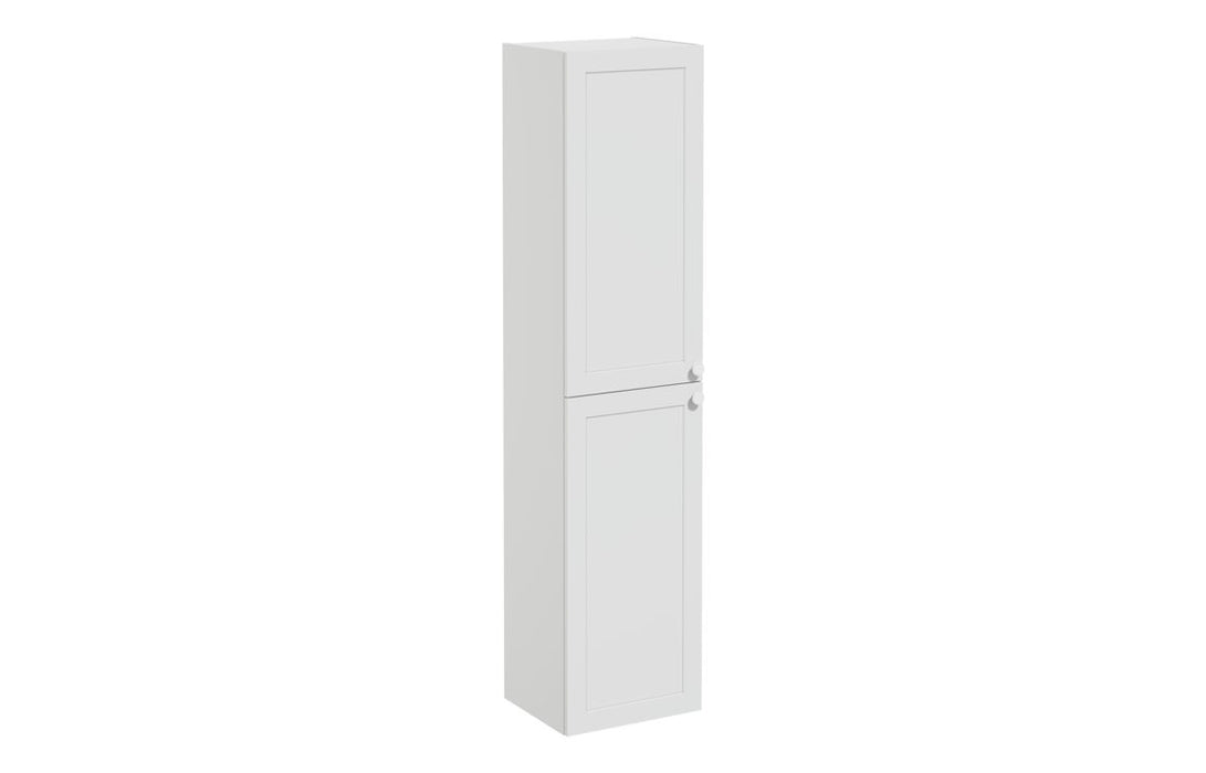 VitrA Root Classic 40cm 2 Door Tall Unit (LH Hinge) - Matt Light Grey
