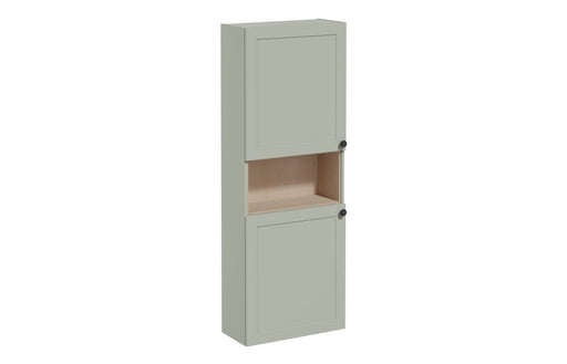 VitrA Root Classic 55cm 2 Door Semi-Tall Unit (LH Hinge) - Matt Retro Green