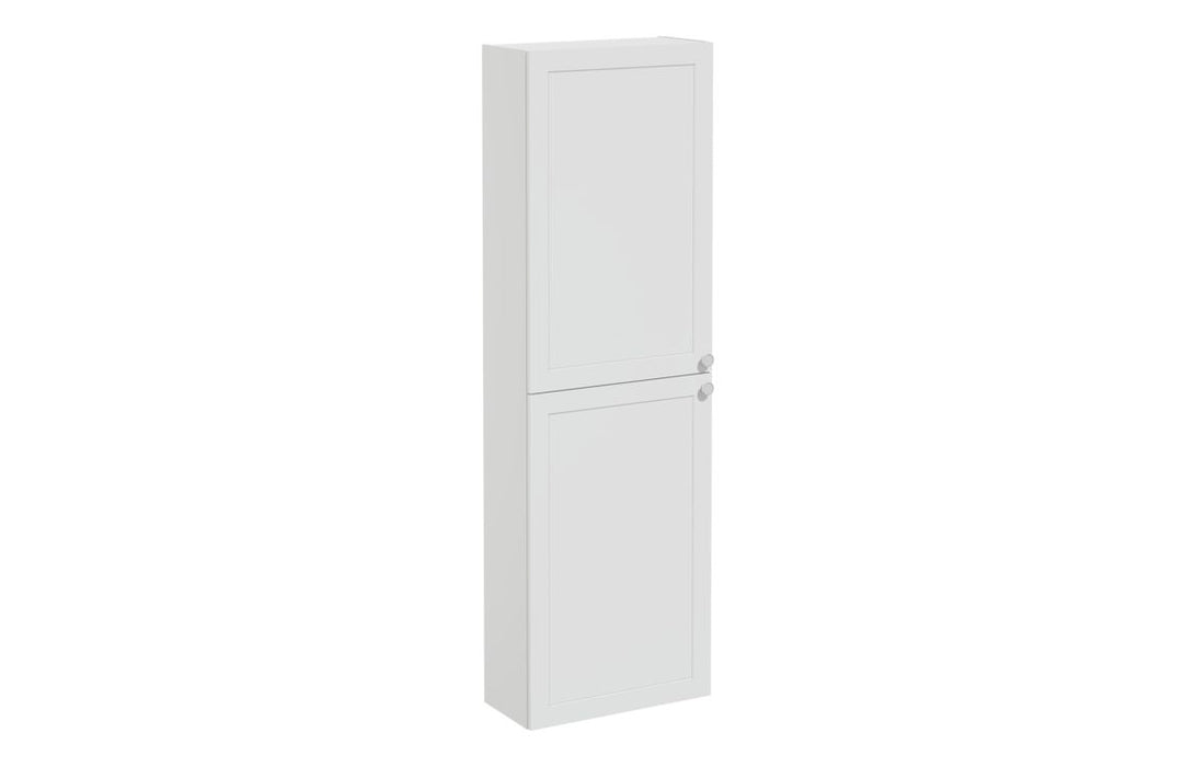 VitrA Root Classic 55cm 2 Door Slim Tall Unit (LH Hinge) - Matt Light Grey