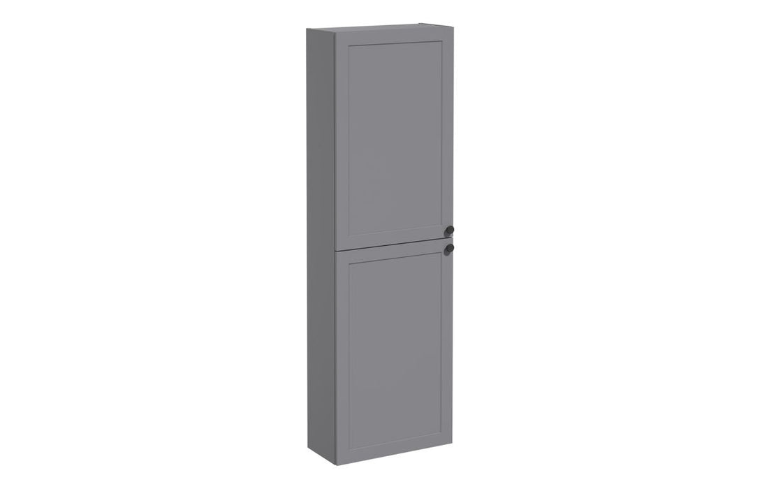 VitrA Root Classic 55cm 2 Door Slim Tall Unit (LH Hinge) - Matt Grey