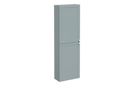 VitrA Root Classic 55cm 2 Door Slim Tall Unit (LH Hinge) - Matt Fjord Green