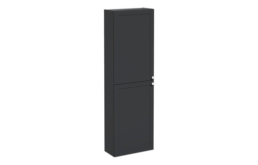VitrA Root Classic 55cm 2 Door Slim Tall Unit (LH Hinge) - Matt Graphite
