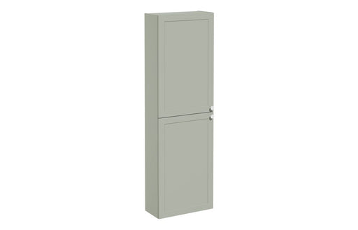VitrA Root Classic 55cm 2 Door Slim Tall Unit (LH Hinge) - Matt Retro Green