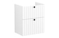 VitrA Root Groove 60cm 2 Drawer Slim Washbasin Unit - Matt White