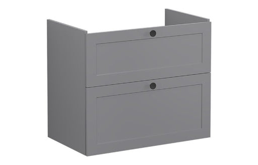 VitrA Root Classic 80cm 2 Drawer Washbasin Unit - Matt Grey