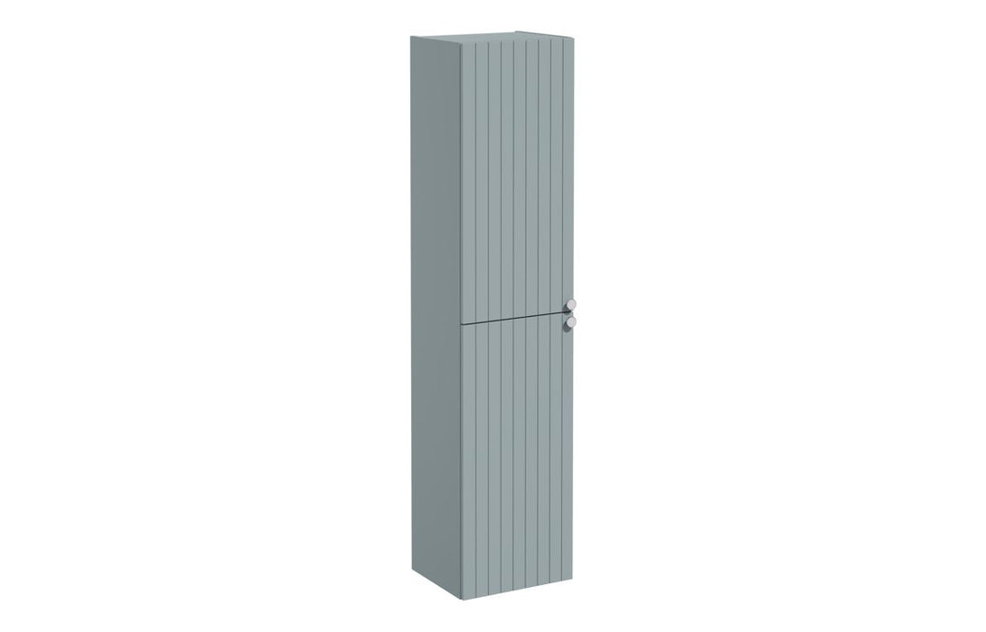 VitrA Root Groove 40cm 2 Door Tall Unit (LH Hinge) - Matt Fjord Green
