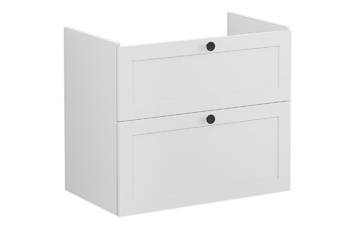 VitrA Root Classic 80cm 2 Drawer Washbasin Unit - Matt Light Grey