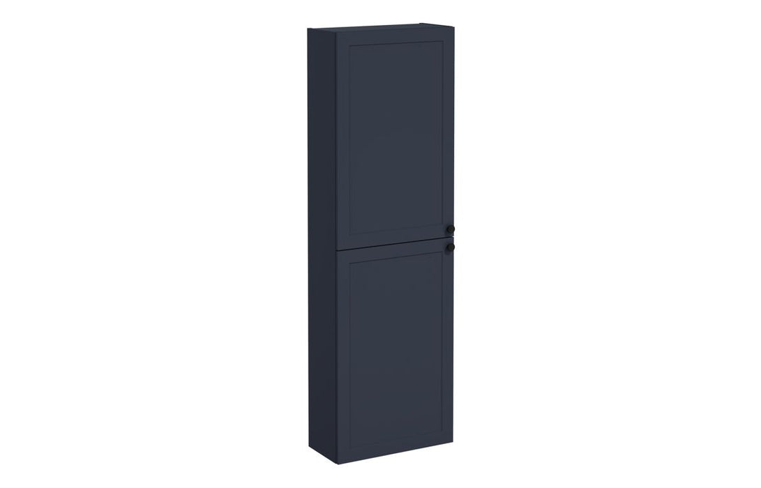 VitrA Root Classic 55cm 2 Door Slim Tall Unit (LH Hinge) - Matt Dark Blue