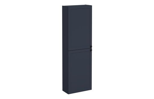 VitrA Root Classic 55cm 2 Door Slim Tall Unit (LH Hinge) - Matt Dark Blue