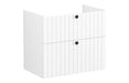 VitrA Root Groove 80cm 2 Drawer Washbasin Unit - Matt White