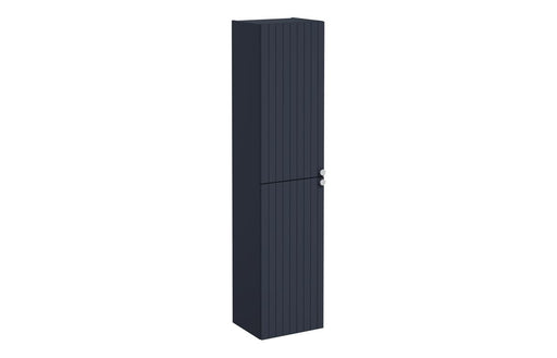 VitrA Root Groove 40cm 2 Door Tall Unit (LH Hinge) - Matt Dark Blue