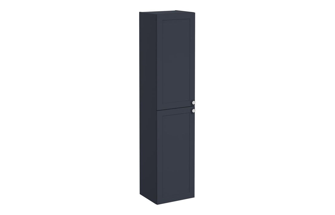 VitrA Root Classic 40cm 2 Door Tall Unit (LH Hinge) - Matt Dark Blue