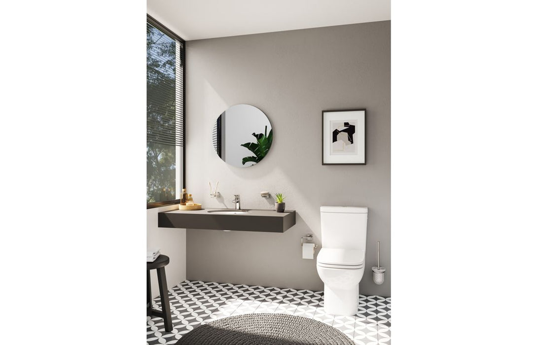 VitrA 795x795mm Round Mirror - Brushed Chrome