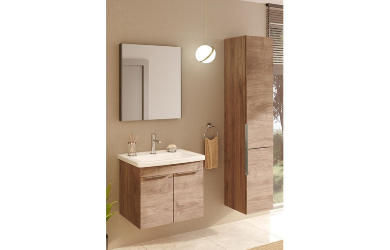 VitrA 620x695mm Rectangular Mirror - Brushed Chrome
