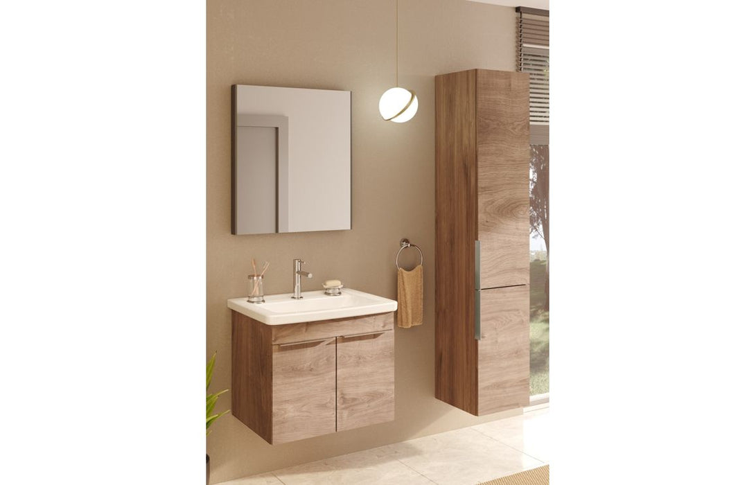 VitrA 620x695mm Rectangular Mirror - Brushed Chrome