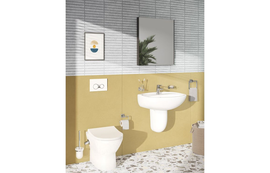 VitrA 620x695mm Rectangular Mirror - Brushed Chrome