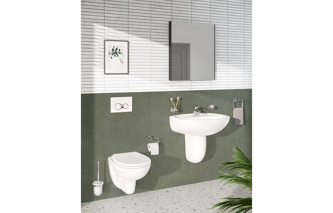 VitrA 620x695mm Rectangular Mirror - Brushed Chrome