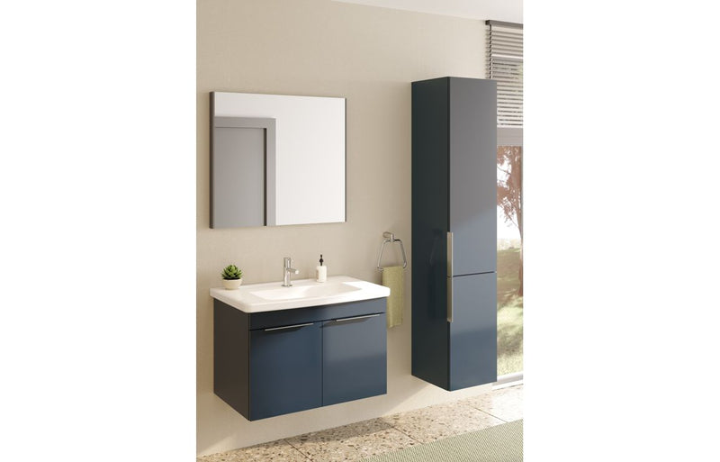 VitrA 820x695mm Rectangular Mirror - Brushed Chrome