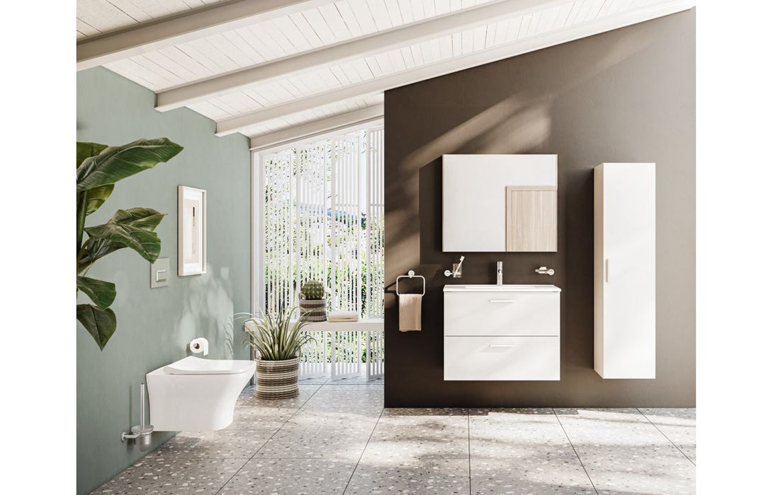 VitrA 820x695mm Rectangular Mirror - Brushed Chrome