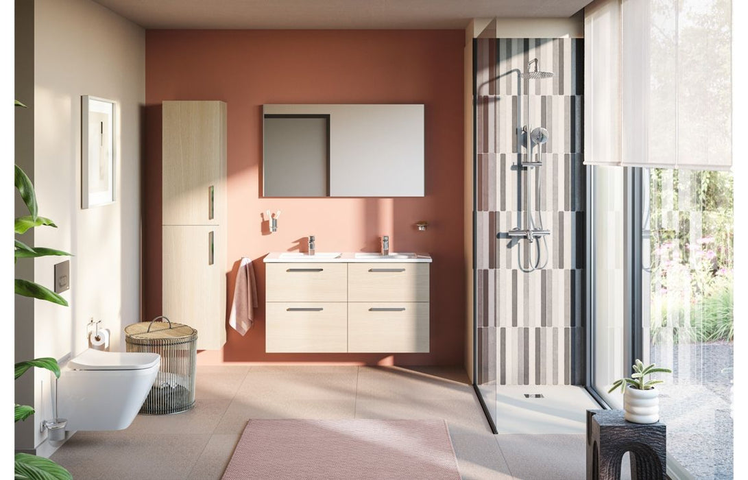 VitrA 1220x695mm Rectangular Mirror - Brushed Chrome