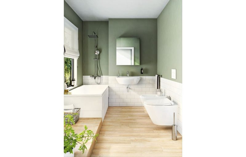 VitrA Integra Rimless Wall Hung Pan Only (Hidden Fix) - White