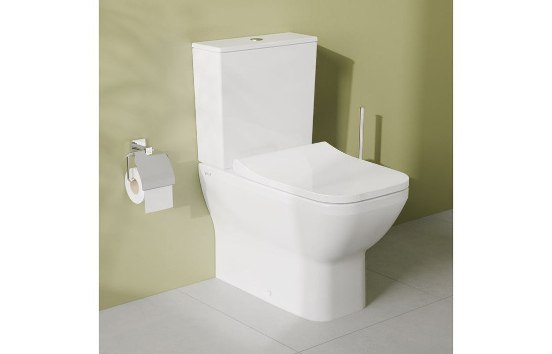 VitrA Integra Square Rimless Fully Shrouded Close Coupled Pan Only - White
