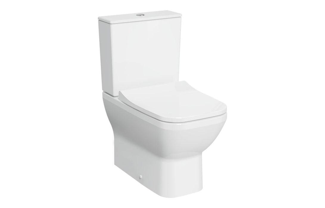 VitrA Integra Square Rimless Fully Shrouded Close Coupled Pan Only - White